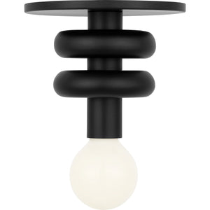 Visual Comfort Studio - SCDJFM145MBK - One Light Solitaire - Malcolm - Midnight Black