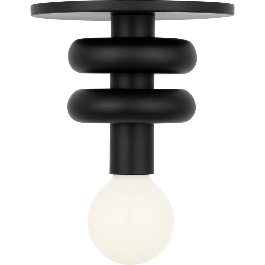 Visual Comfort Studio - SCDJFM145MBK - One Light Solitaire - Malcolm - Midnight Black