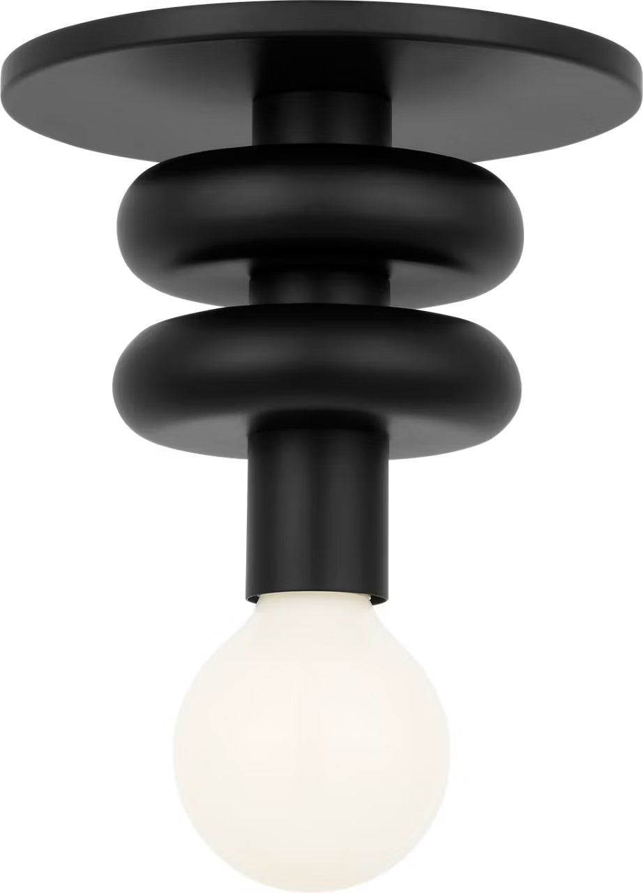 Visual Comfort Studio - SCDJFM145MBK - One Light Solitaire - Malcolm - Midnight Black