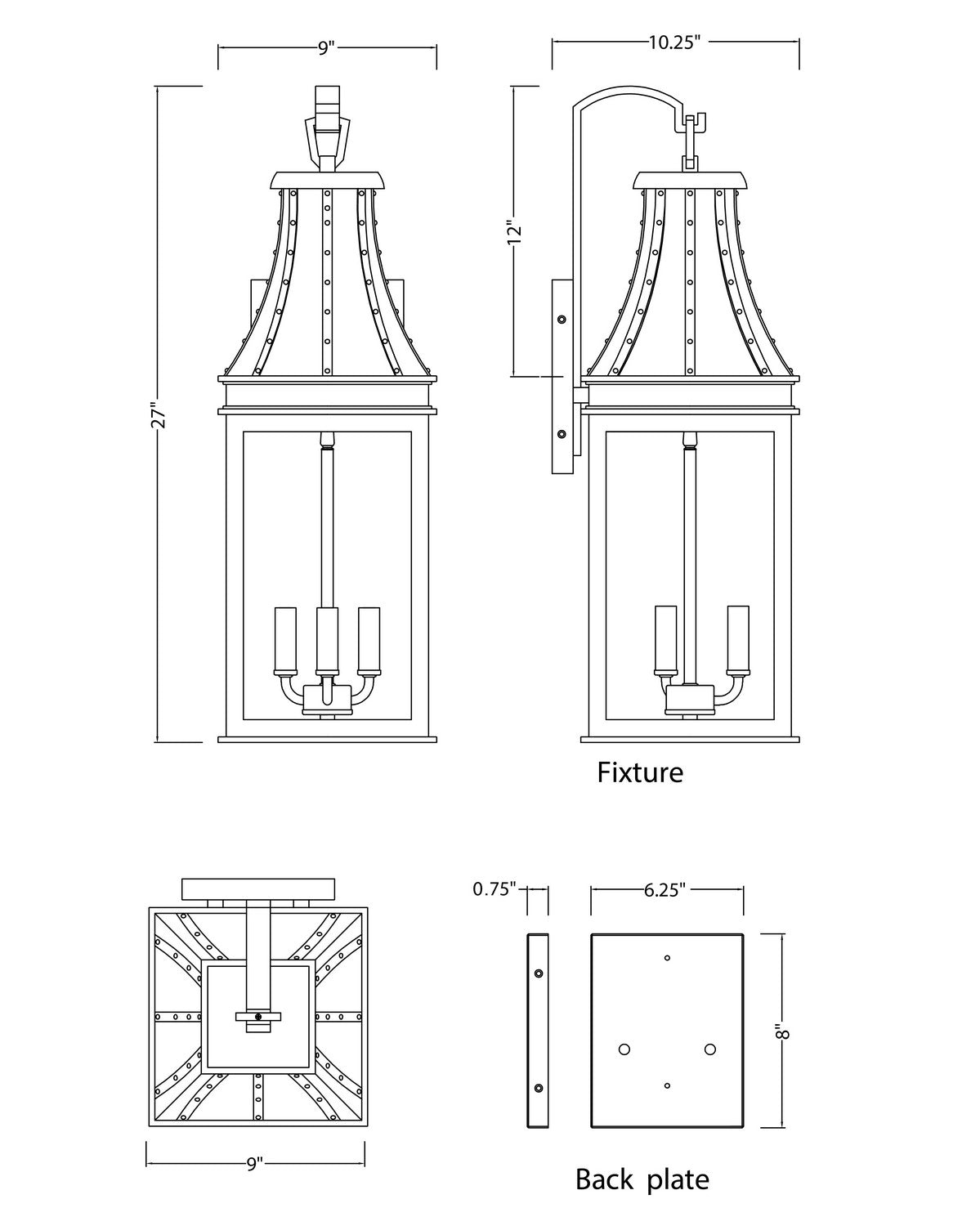 Bramwell VX Outdoor Wall Sconce