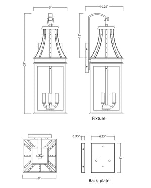 Bramwell VX Outdoor Wall Sconce