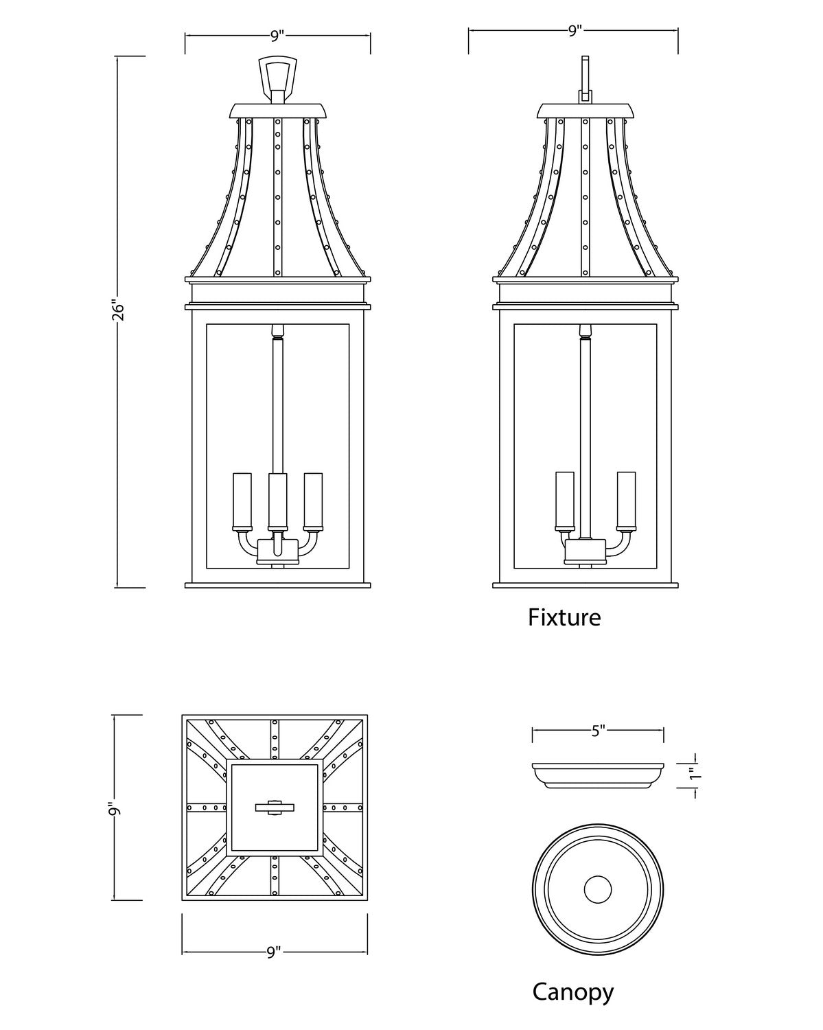 Bramwell VX Outdoor Pendant