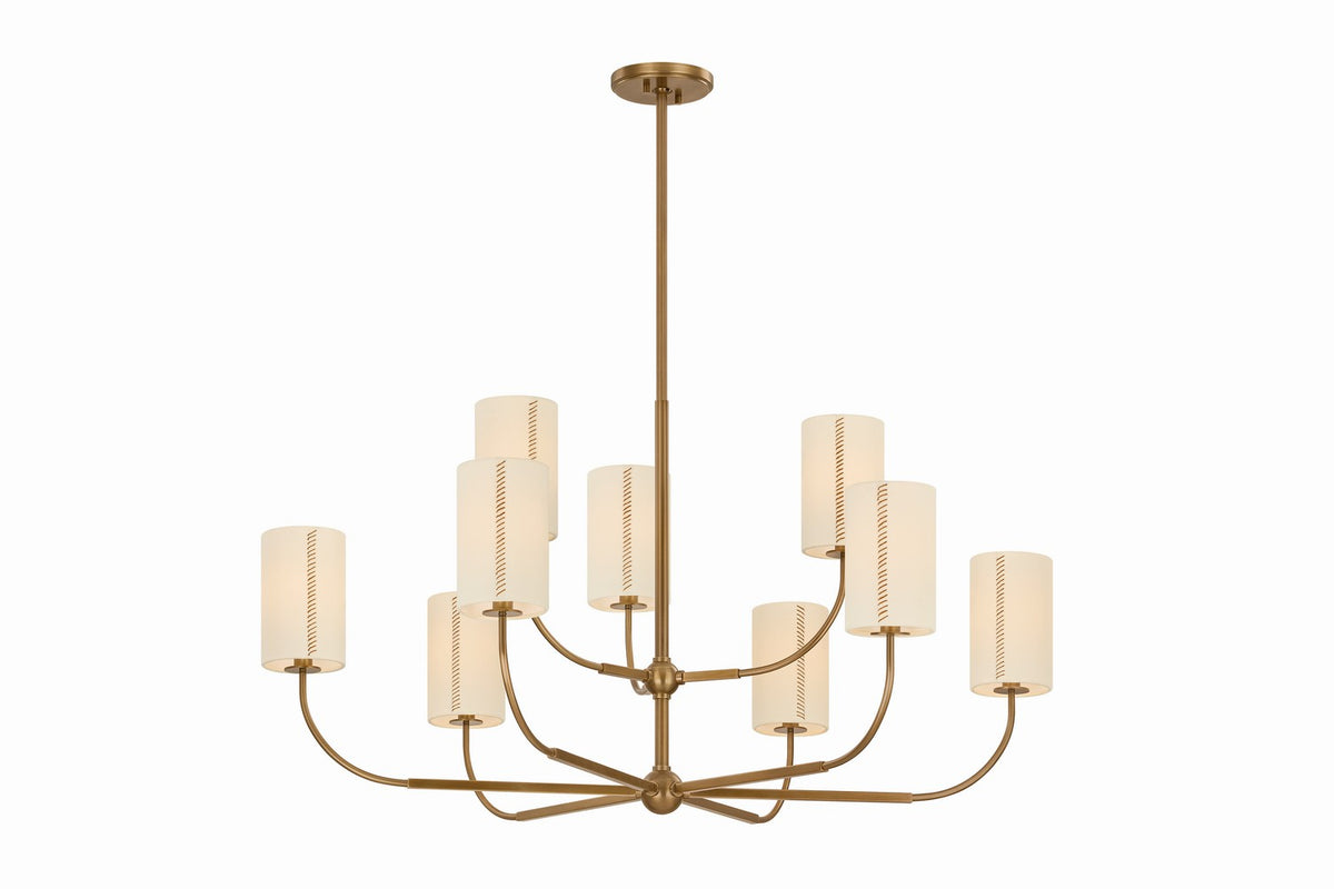 Troy Lighting - F3030-PBR - Six Light Chandelier - Teddy - Patina Brass