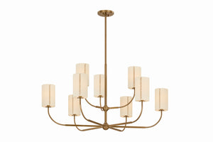 Troy Lighting - F3030-PBR - Six Light Chandelier - Teddy - Patina Brass