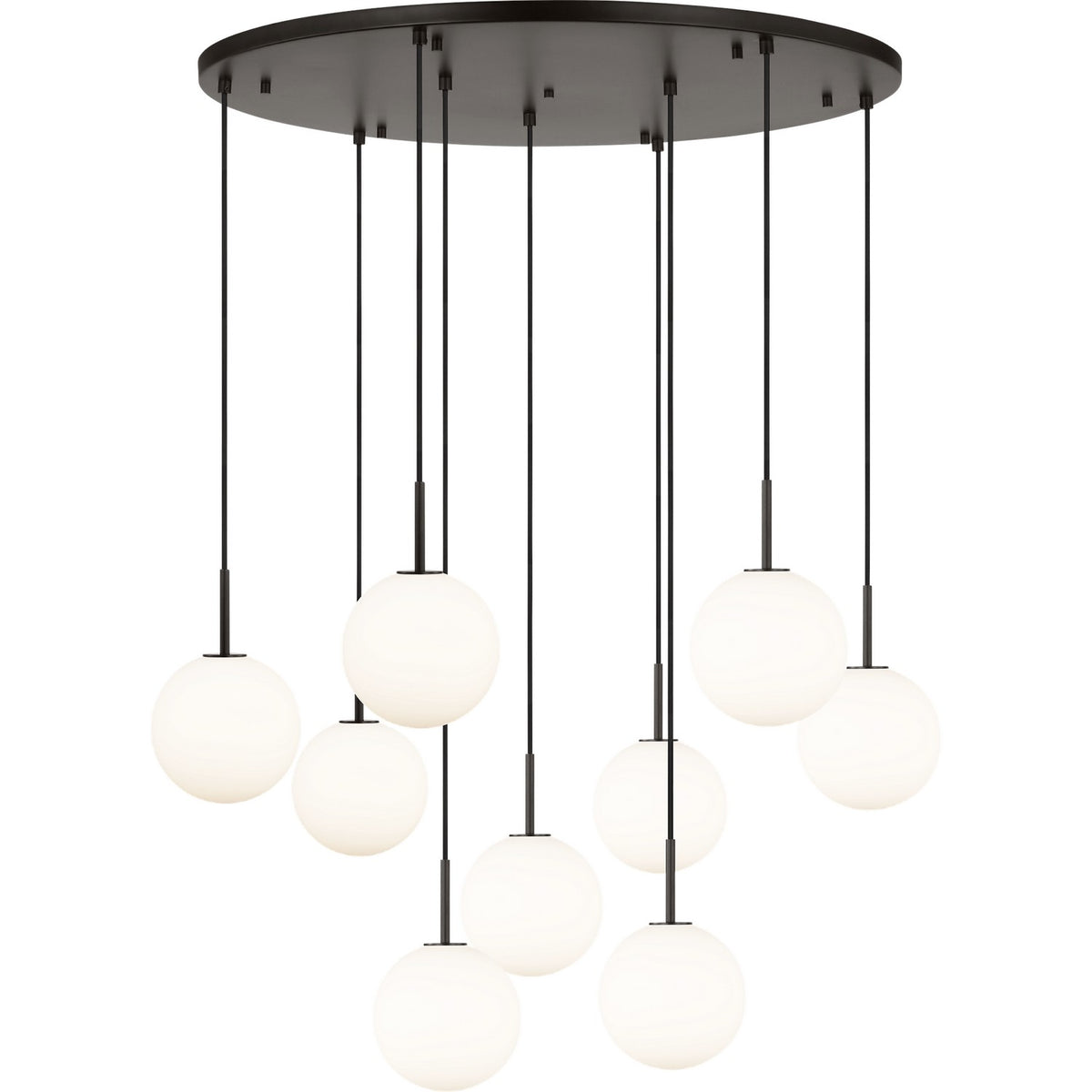Visual Comfort Studio - SCRJCH206AIOEG - Nine Light Chandelier - Sorelle - Aged Iron