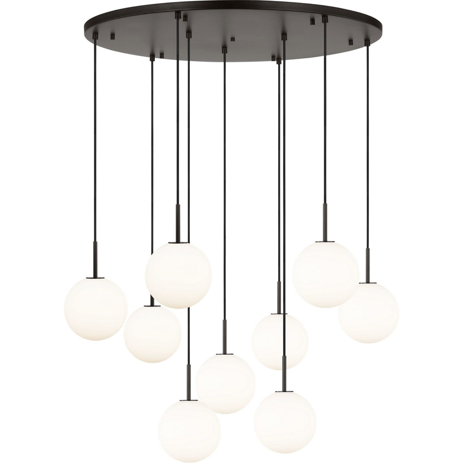 Visual Comfort Studio - SCRJCH206AIOEG - Nine Light Chandelier - Sorelle - Aged Iron