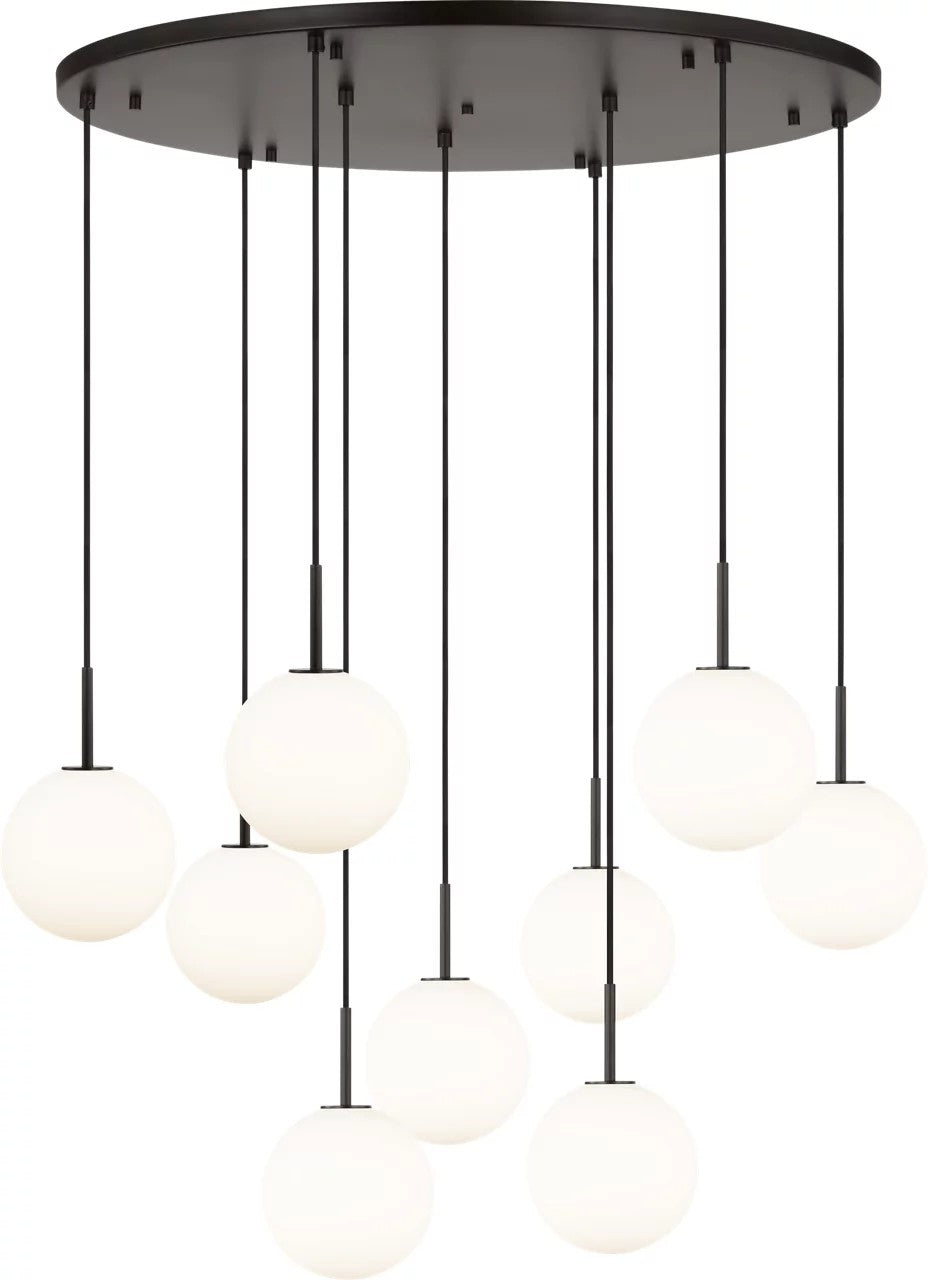 Visual Comfort Studio - SCRJCH206AIOEG - Nine Light Chandelier - Sorelle - Aged Iron