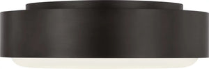 Visual Comfort Studio - SCRJFM186AIOEG - Two Light Flush Mount - Aurelle - Aged Iron