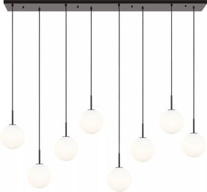 Visual Comfort Studio - SCRJLS207AIOEG - Eight Light Linear Chandelier - Sorelle - Aged Iron