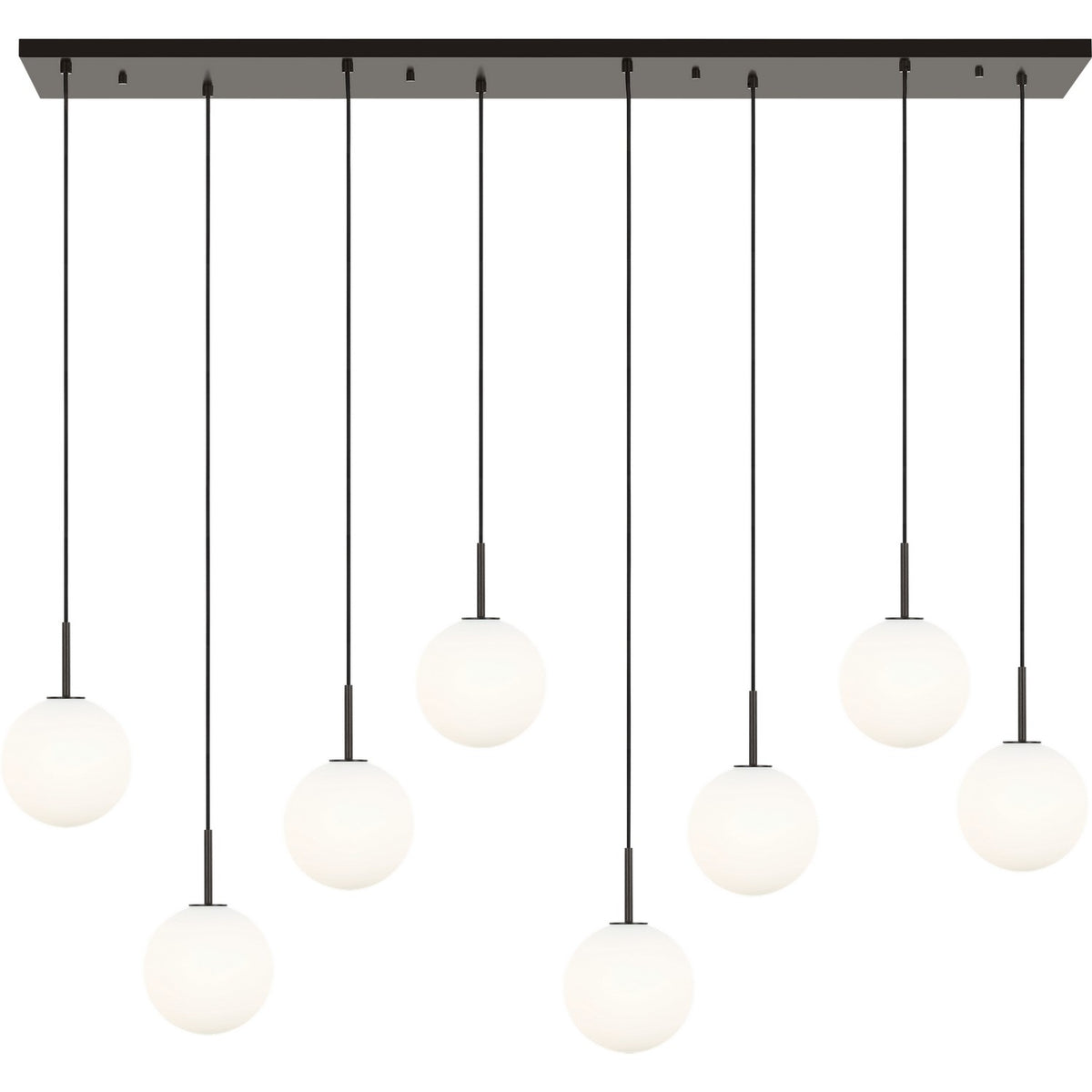 Visual Comfort Studio - SCRJLS207AIOEG - Eight Light Linear Chandelier - Sorelle - Aged Iron
