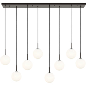 Visual Comfort Studio - SCRJLS207AIOEG - Eight Light Linear Chandelier - Sorelle - Aged Iron