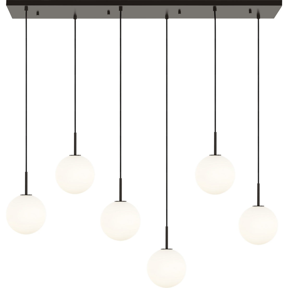 Visual Comfort Studio - SCRJLS208AIOEG - Six Light Linear Chandelier - Sorelle - Aged Iron
