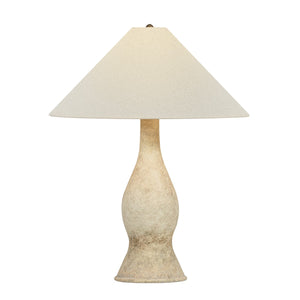 Troy Lighting - PTL1828-PBR/CNV - One Light Table Lamp - Yuba - Patina Brass