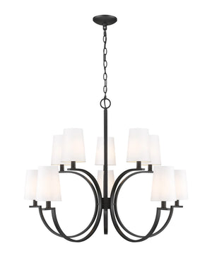 Z-Lite - 2016-10MB - Ten Light Chandelier - Cordelia - Matte Black