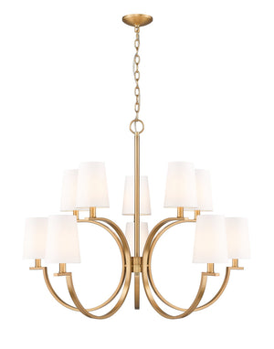 Z-Lite - 2016-10MGLD - Ten Light Chandelier - Cordelia - Modern Gold