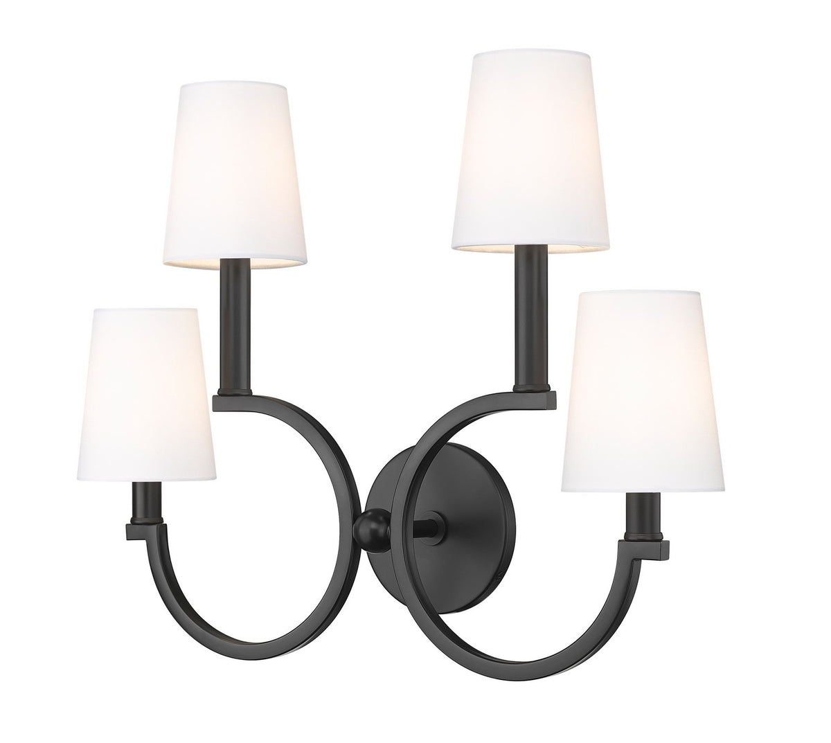 Z-Lite - 2016-4S-MB - Four Light Wall Sconce - Cordelia - Matte Black