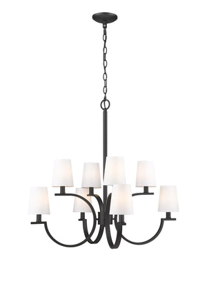 Z-Lite - 2016-8MB - Eight Light Chandelier - Cordelia - Matte Black