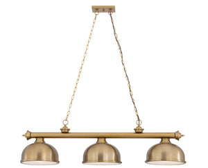 Z-Lite - 2306-3HBR-D12HBR - Three Light Billiard - Cordon - Heritage Brass