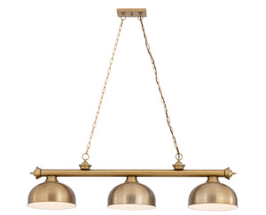 Z-Lite - 2306-3HBR-D13HBR - Three Light Billiard - Cordon - Heritage Brass