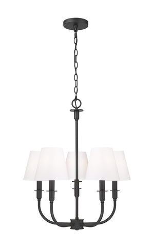 Z-Lite - 3049-18C-MB - Five Light Chandelier - Tova - Matte Black