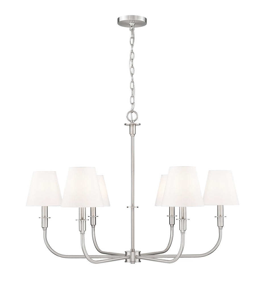 Z-Lite - 3049-32BN - Six Light Chandelier - Tova - Brushed Nickel