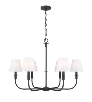 Z-Lite - 3049-32MB - Six Light Chandelier - Tova - Matte Black