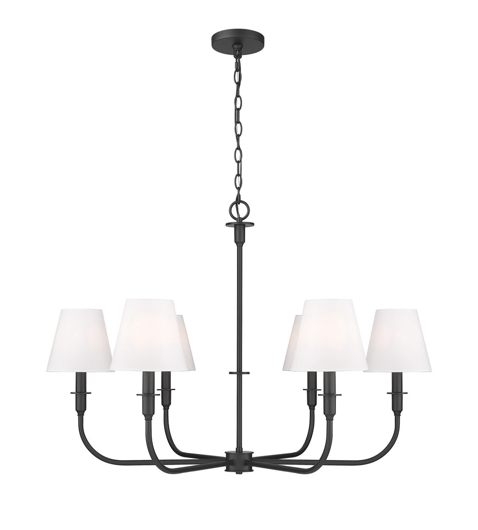 Z-Lite - 3049-32MB - Six Light Chandelier - Tova - Matte Black