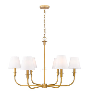 Z-Lite - 3049-32RB - Six Light Chandelier - Tova - Rubbed Brass