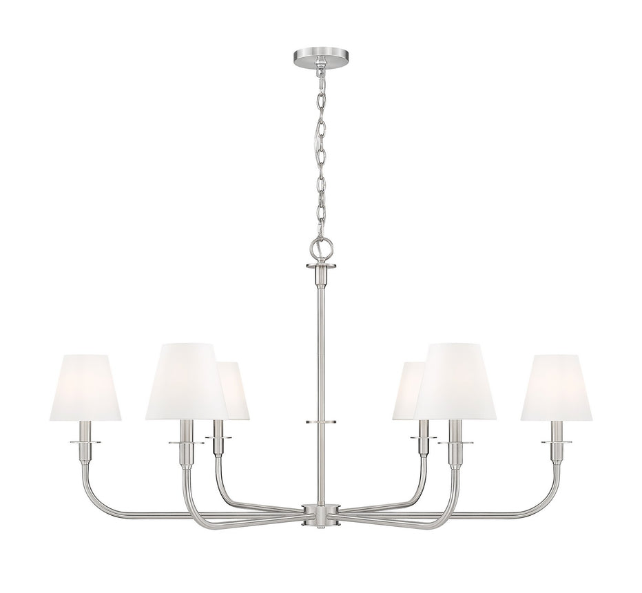 Z-Lite - 3049-45BN - Six Light Chandelier - Tova - Brushed Nickel
