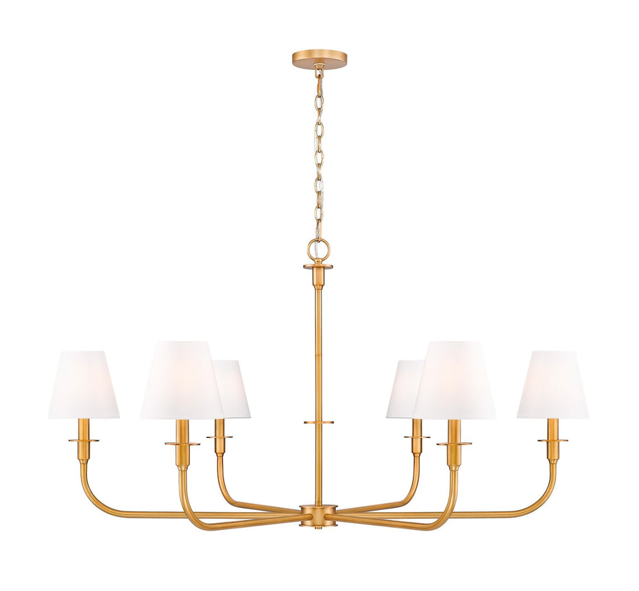 Z-Lite - 3049-45RB - Six Light Chandelier - Tova - Rubbed Brass