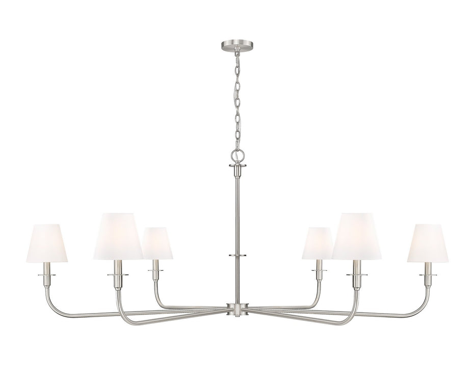 Z-Lite - 3049-62BN - Six Light Chandelier - Tova - Brushed Nickel