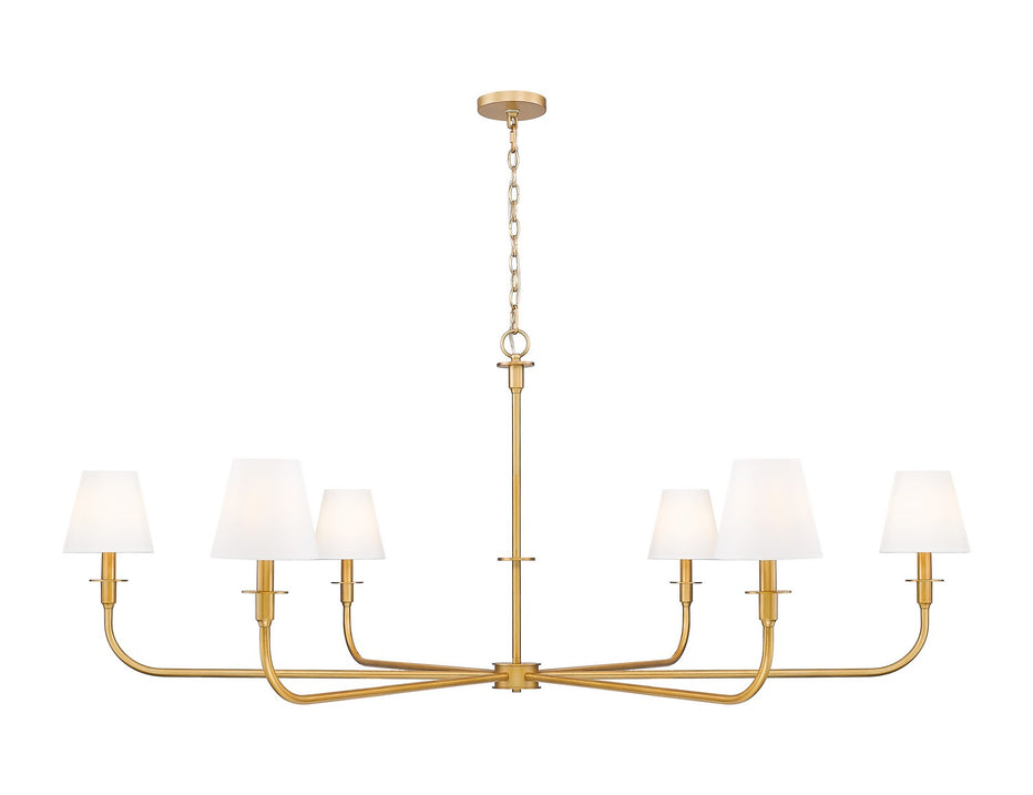 Z-Lite - 3049-62RB - Six Light Chandelier - Tova - Rubbed Brass