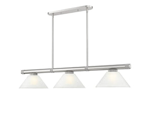 Z-Lite - 3050-3BN-AWL14 - Three Light Billiard - Vanguard - Brushed Nickel