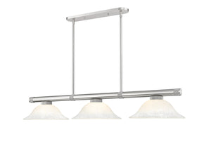 Z-Lite - 3050-3BN-WM16 - Three Light Billiard - Vanguard - Brushed Nickel