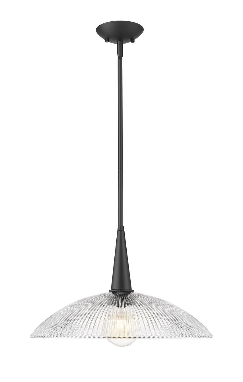 Z-Lite - 3051P18-MB - One Light Pendant - Lunelle - Matte Black