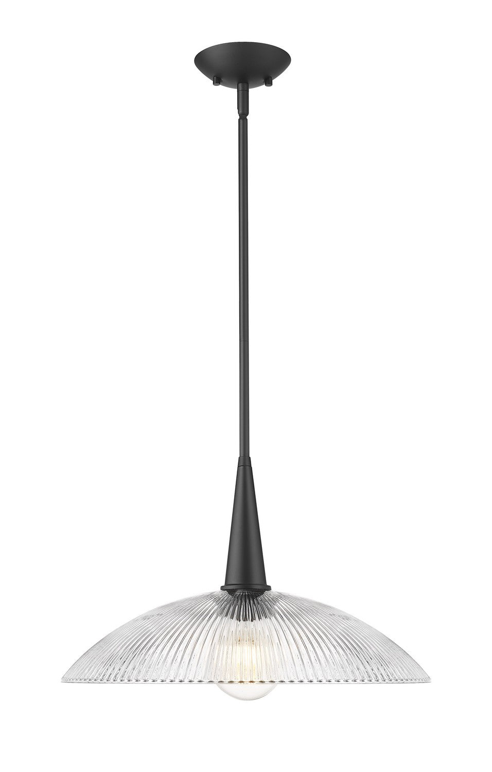 Z-Lite - 3051P18-MB - One Light Pendant - Lunelle - Matte Black