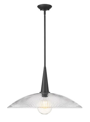 Z-Lite - 3051P24-MB - One Light Pendant - Lunelle - Matte Black