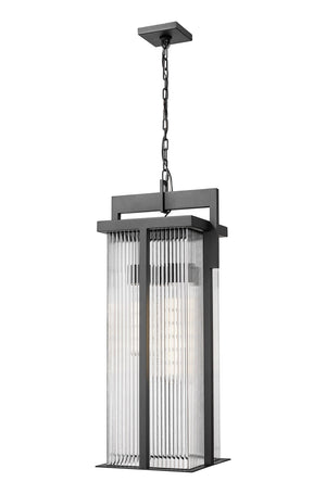 Z-Lite - 5031CHXL-BK - Three Light Outdoor Chain Mount Ceiling Fixture - Fortis - Sand Black