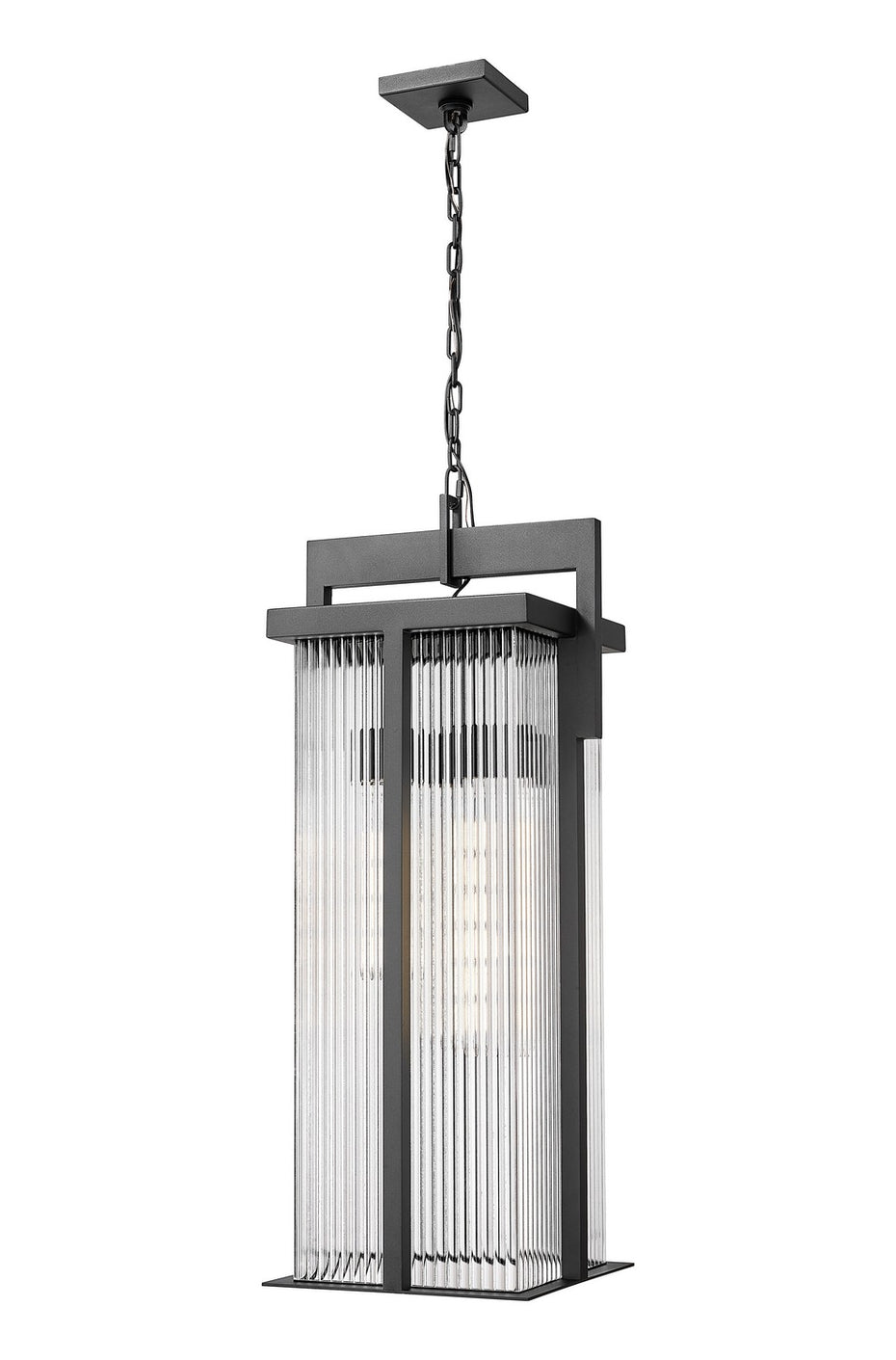 Z-Lite - 5031CHXL-BK - Three Light Outdoor Chain Mount Ceiling Fixture - Fortis - Sand Black