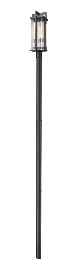 Z-Lite - 5031PHBR-5009P120-BK - Two Light Outdoor Post Mount - Fortis - Sand Black