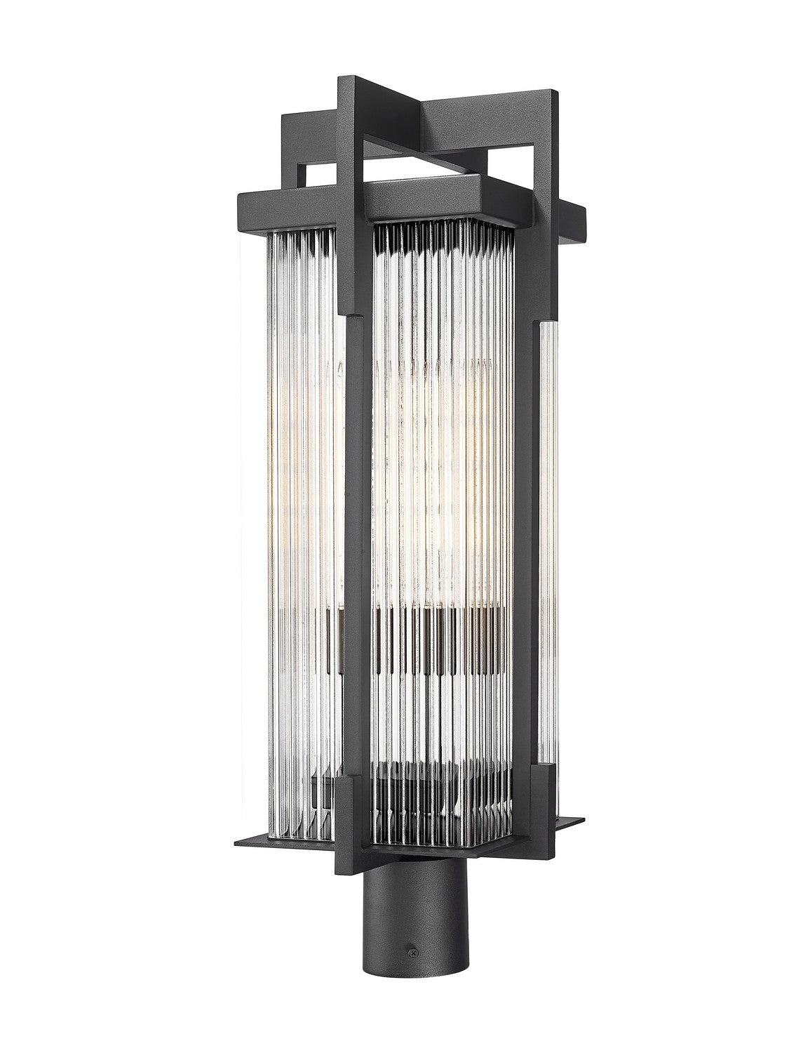 Z-Lite - 5031PHBR-BK - Two Light Outdoor Post Mount - Fortis - Sand Black