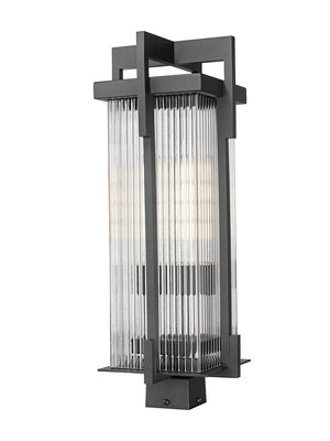 Z-Lite - 5031PHBS-BK - Two Light Outdoor Post Mount - Fortis - Sand Black