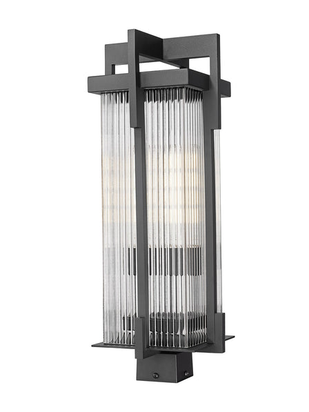Z-Lite - 5031PHBS-BK - Two Light Outdoor Post Mount - Fortis - Sand Black