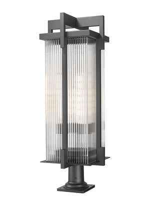 Z-Lite - 5031PHXLR-533PM-BK - Three Light Outdoor Pier Mount - Fortis - Sand Black
