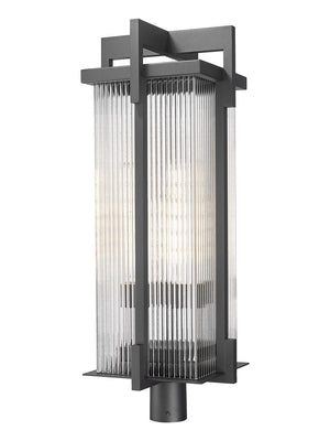 Z-Lite - 5031PHXLR-BK - Three Light Outdoor Post Mount - Fortis - Sand Black