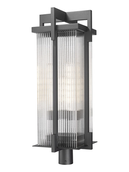Z-Lite - 5031PHXLR-BK - Three Light Outdoor Post Mount - Fortis - Sand Black