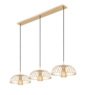 Z-Lite - 623P16-3L-MGLD - Three Light Linear Chandelier - Valencia - Modern Gold