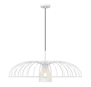 Z-Lite - 623P35-TXWH - One Light Pendant - Valencia - Texture White