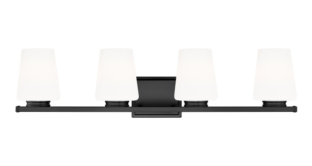 Z-Lite - 7703-4V-MB - Four Light Vanity - Nextra - Matte Black