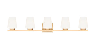 Z-Lite - 7703-5V-MGLD - Five Light Vanity - Nextra - Modern Gold